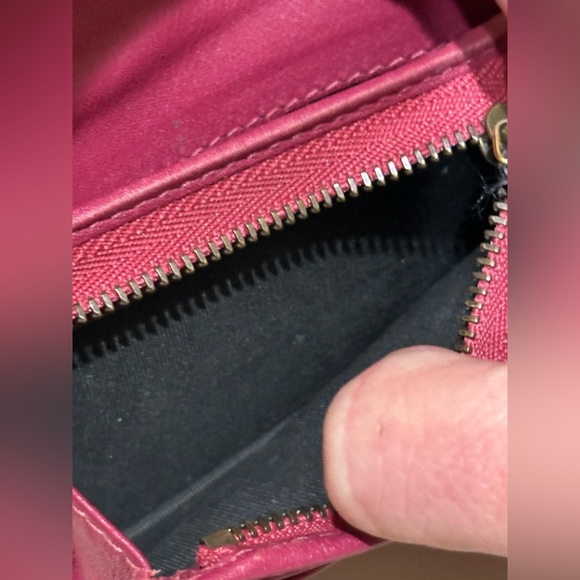 Gucci Pink Velvet Small Love GG Marmont Wallet w/box and dustbag - Picture 11 of 13